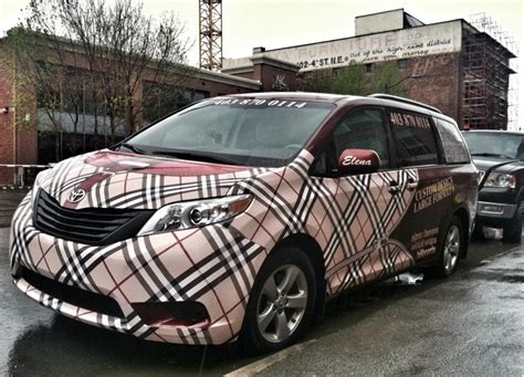 burberry wrap car.